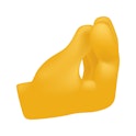 Pinched Fingers Emoji Icon Illustration Sign. Human Gesture Vector Symbol Emoticon Design Vector Cli...