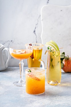 Variety of fall cocktails