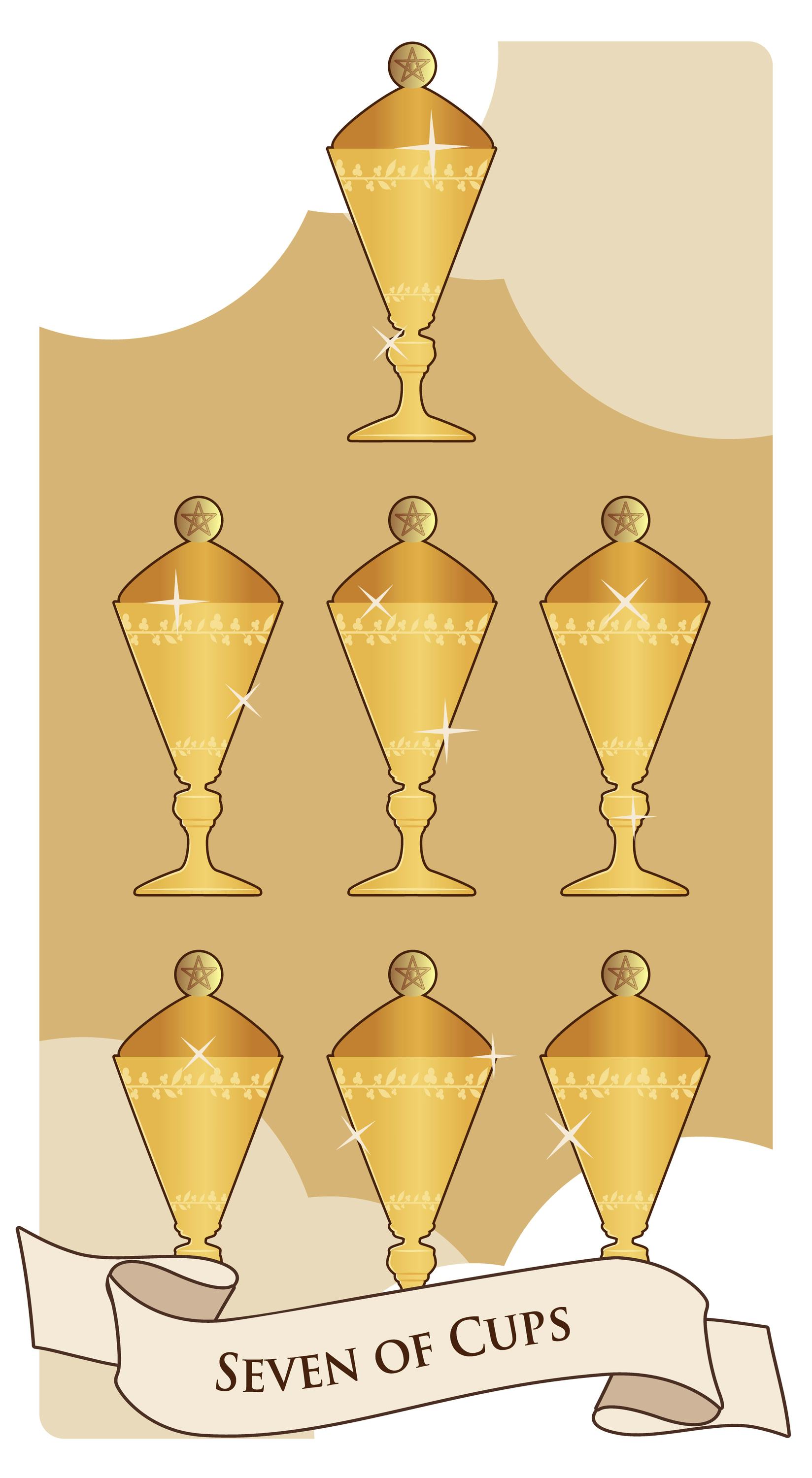 Seven of cups is the card for Aquarius' Halloween tarot reading.