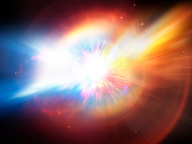 Illustration of a planet or supernova star explosion.