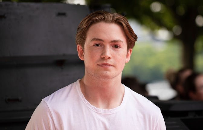 Kit Connor poses for photographers upon arrival at the screening of the film 'The Gray Man' in Londo...