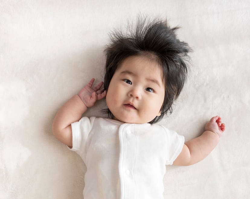 Cute baby in article about girl names that start with N