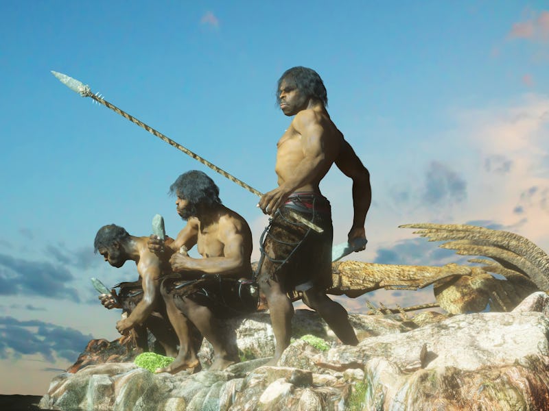 tribe people's render 3d illustration