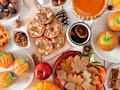 A table with pumpkin spice cookie recipes from TikTok.