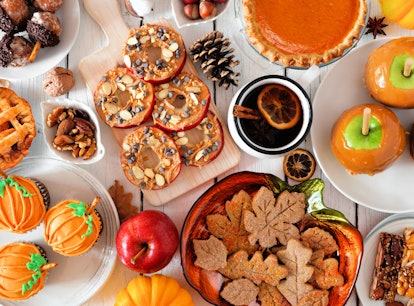 A table with pumpkin spice cookie recipes from TikTok.
