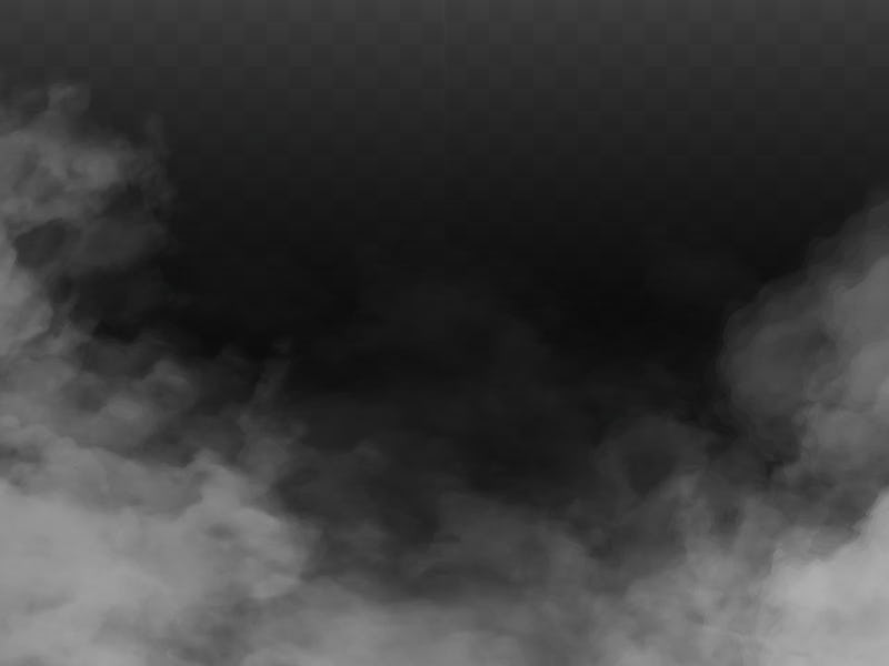 Fog or smoke isolated transparent special effect. White vector cloudiness, mist or smog background. ...
