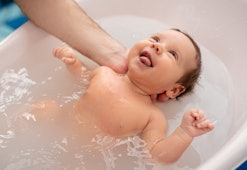 Instagram captions for baby's first bath!