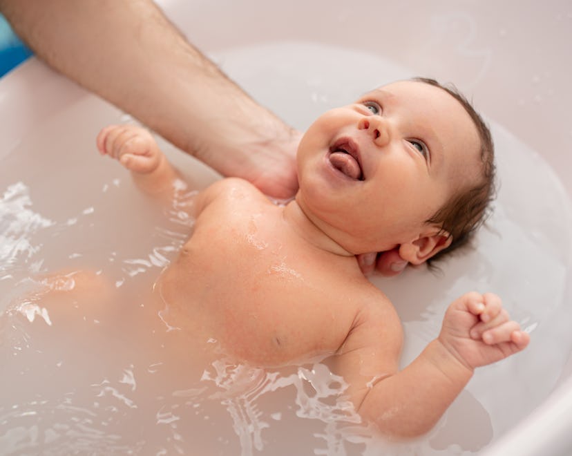 Instagram captions for baby's first bath!