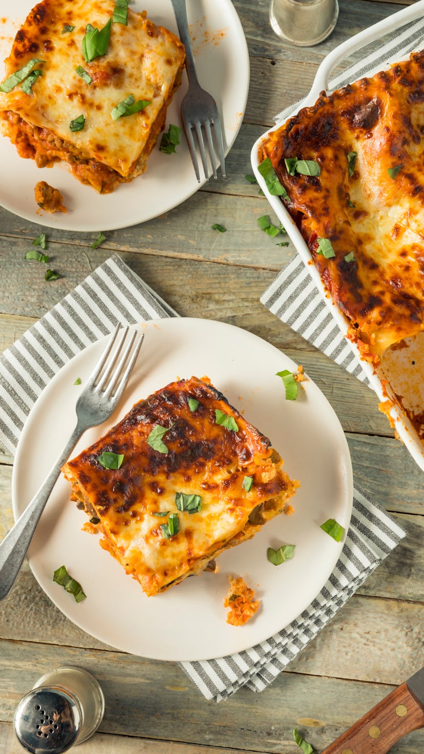 Savory Homemade Italian Beef Lasagna with Cheese and Sauce