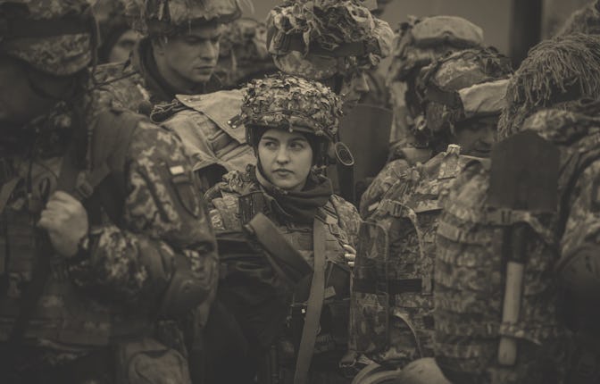 Undated image released by the General Staff of the Armed Forces of Ukraine on Monday Feb 14, 2022 sh...