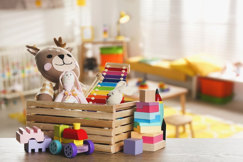 Make clean toy areas while spring cleaning for your kids to explore.