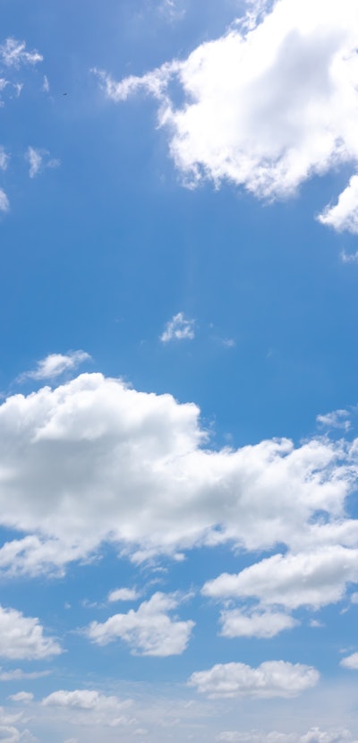Blurry azure sky or sky blue and clouds on daytime of sunlight