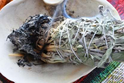 Alternatives to burning sage include smoke cleansing with herbs. 