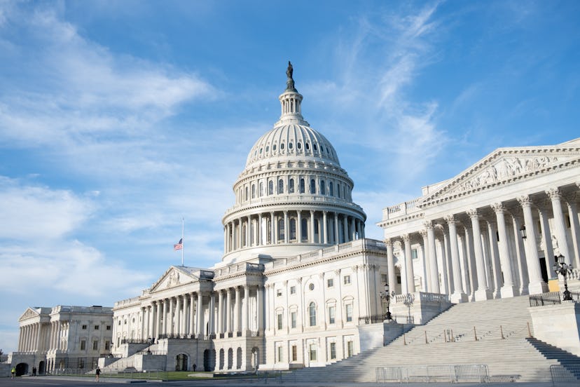 Landmarks around Washington DC includes Capitol Building, Supreme Court, Washington monument, nation...