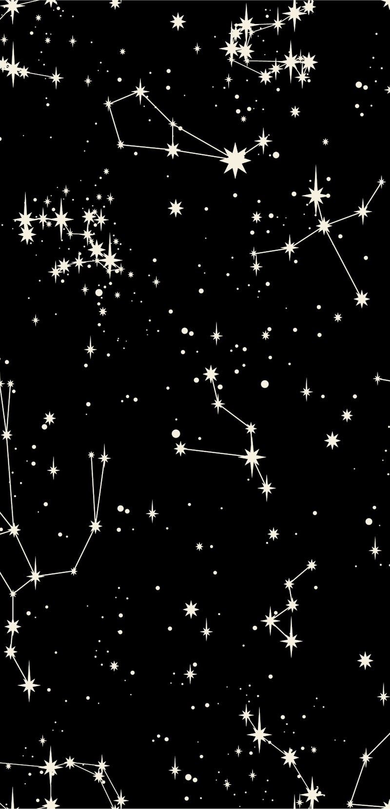 Star constellation zodiac space stellar seamless vector pattern