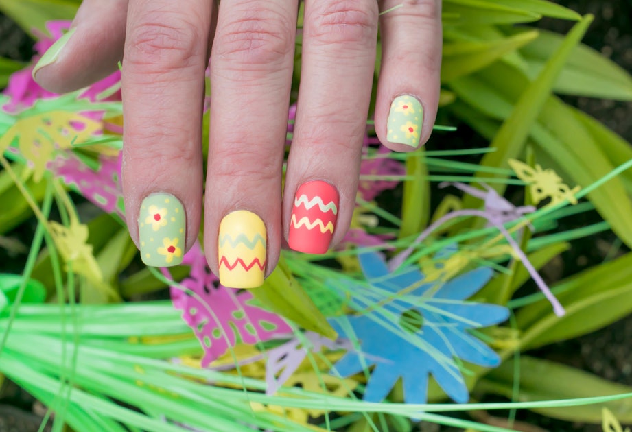 easter egg nail designs