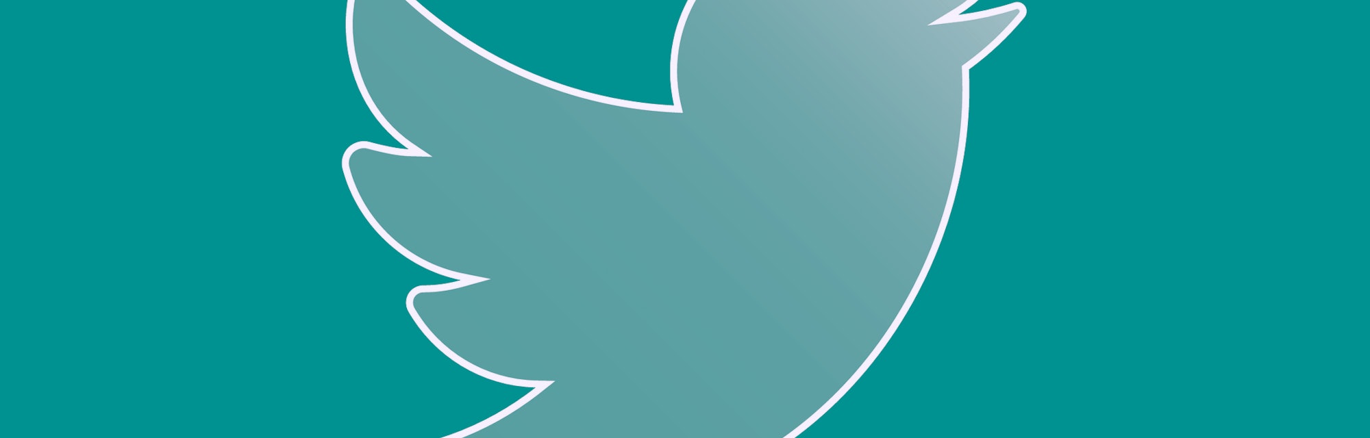 Big Twitter Logo blue gradient vector icon