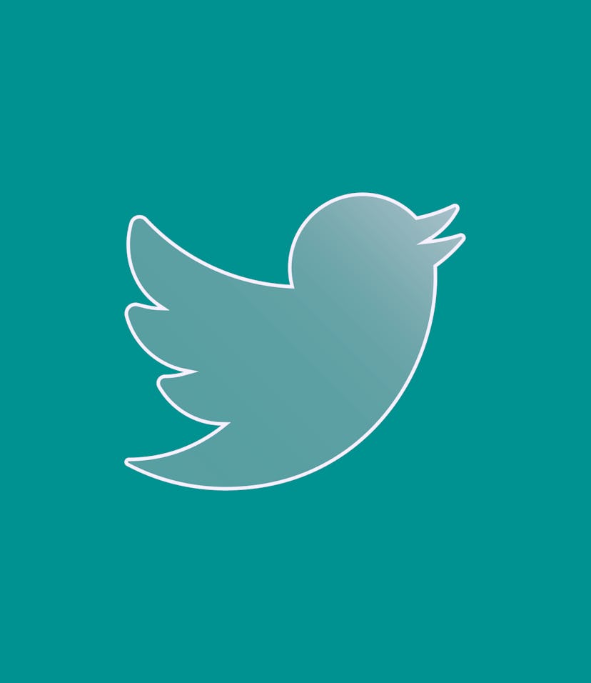 Big Twitter Logo blue gradient vector icon