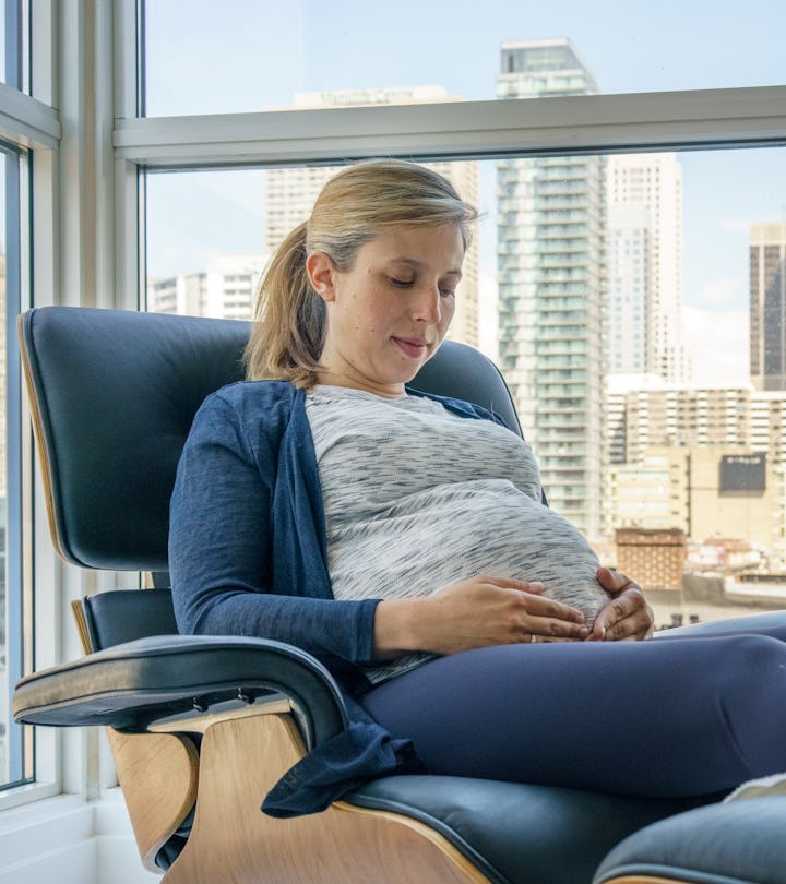 Sleeping in a recliner during pregnancy can be done safely with a pillow, experts say.