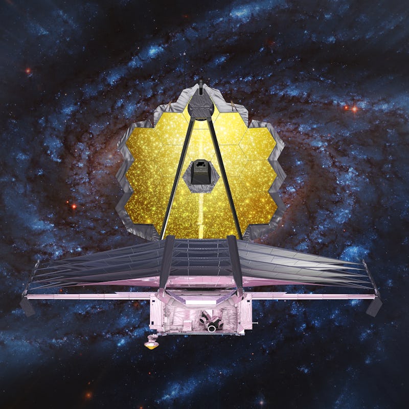 James Webb Space Telescope mission observing universe. This image elements furnished by NASA