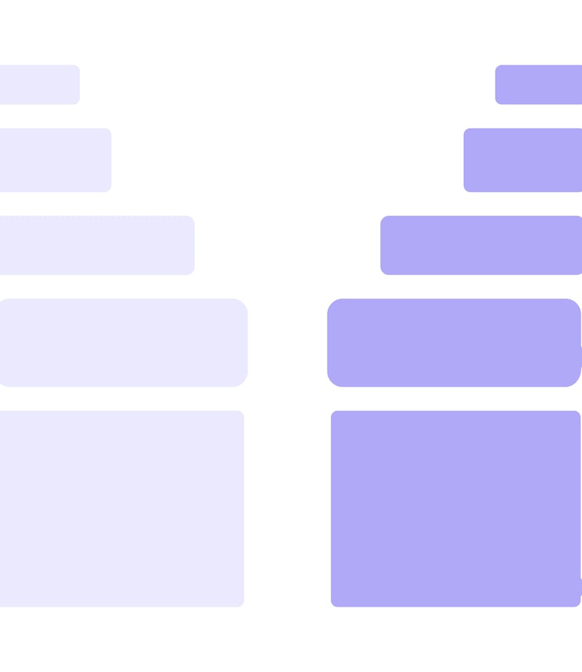 Message bubbles icons for chat. imessage bubbles design template for messenger chat