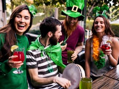 A group of friends use funny st Patrick’s day quotes for St. Patrick's Day group chat names for name...