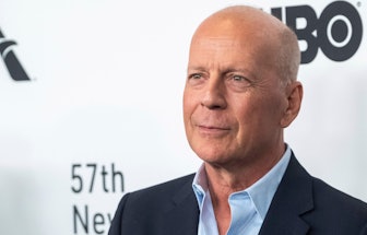 Bruce Willis attends the "Motherless Brooklyn" premiere during the 57th New York Film Festival at Al...