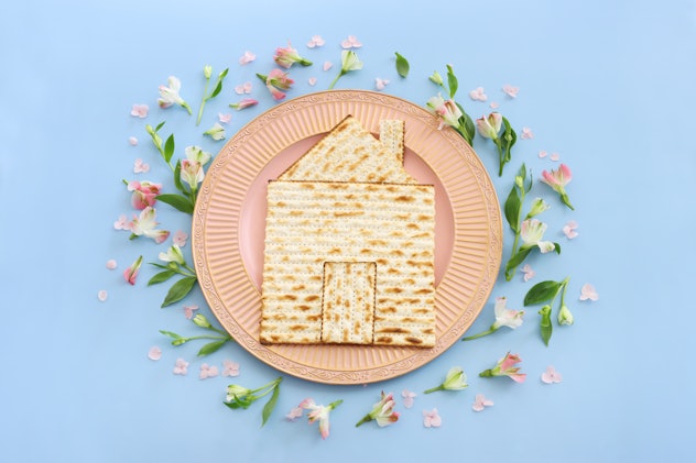 Matzoh house making is a great Passover activity.