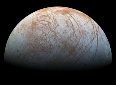 europa one of jupiters moons its surface is a ice lake