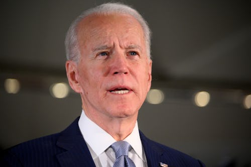 Former Vice President Joe Biden, sided by Dr. Jill Biden delivers remarks at the National Constituti...
