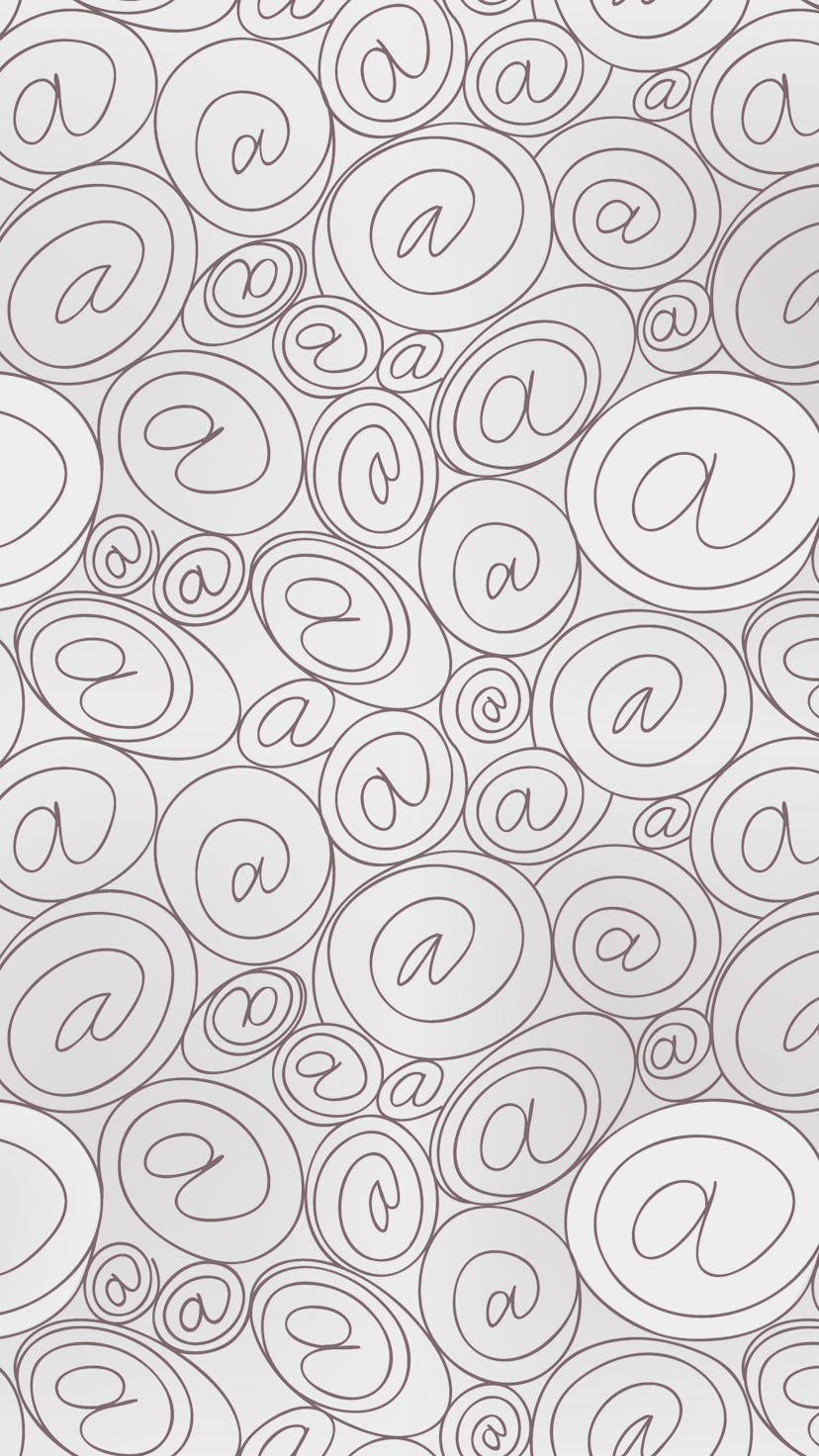 e-mail sign seamless background. email or spam mail pattern concept.