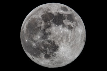 View of the "Pink Moon" in April 2020.