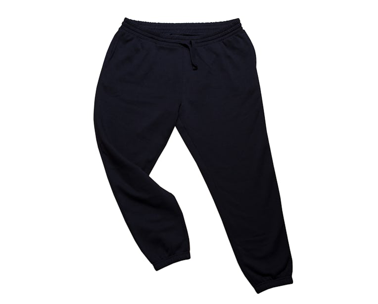 Big black pants on white