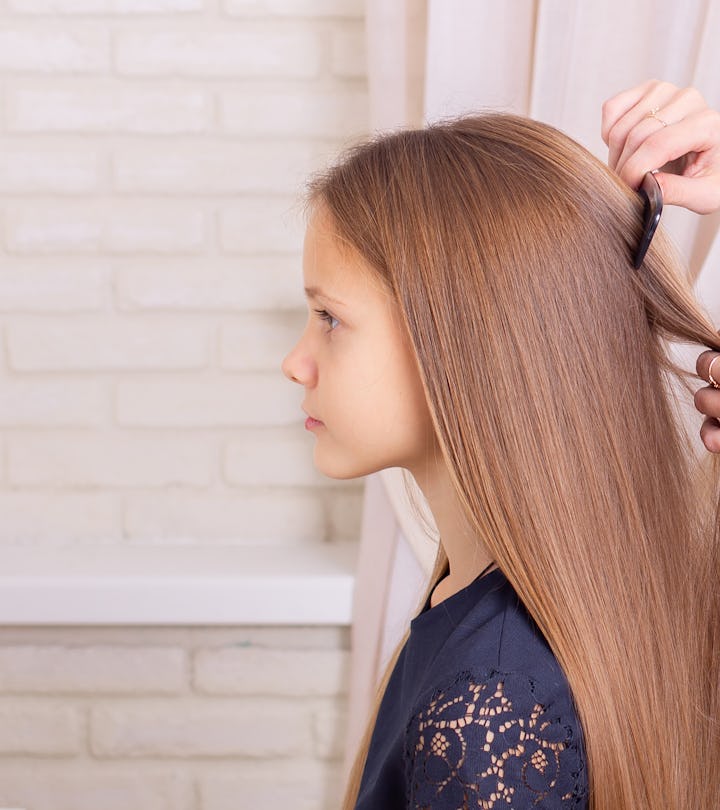 Straightening a child's hair requires some thought, experts say.