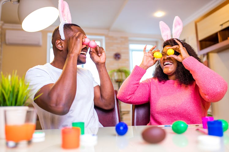 A couple celebrating Easter use cute Easter captions when posting their photos on Instagram.