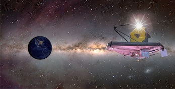 James Webb Space Telescope in space 