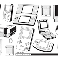 retro video game console vector illustration set. collection of different nostalgic old systems and ...