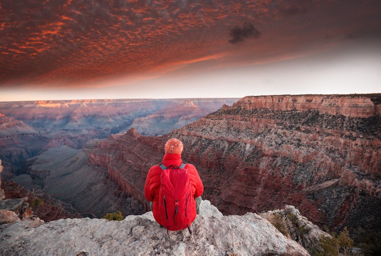 Traveler at Grand Canyon National Park, Arizona, USA, which is one of the Memorial day weekend trips...