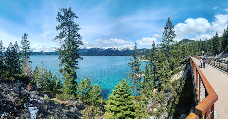 Lake Tahoe’s East Shore walking path in Incline Village, Nevada (USA) is a great Memorial Day vacati...