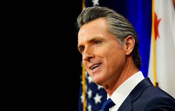 California Gov. Gavin Newsom delivers his annual State of the State address in Sacramento, Calif