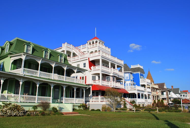 Beach Street, Cape May is one of the baecation ideas in New Jersey. Beautiful Victorian homes and be...