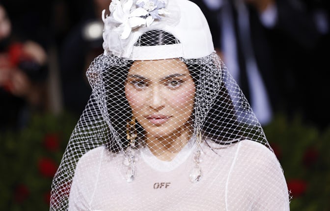 Kylie Jenner arrives on the red carpet for The Met Gala at The Metropolitan Museum of Art celebratin...