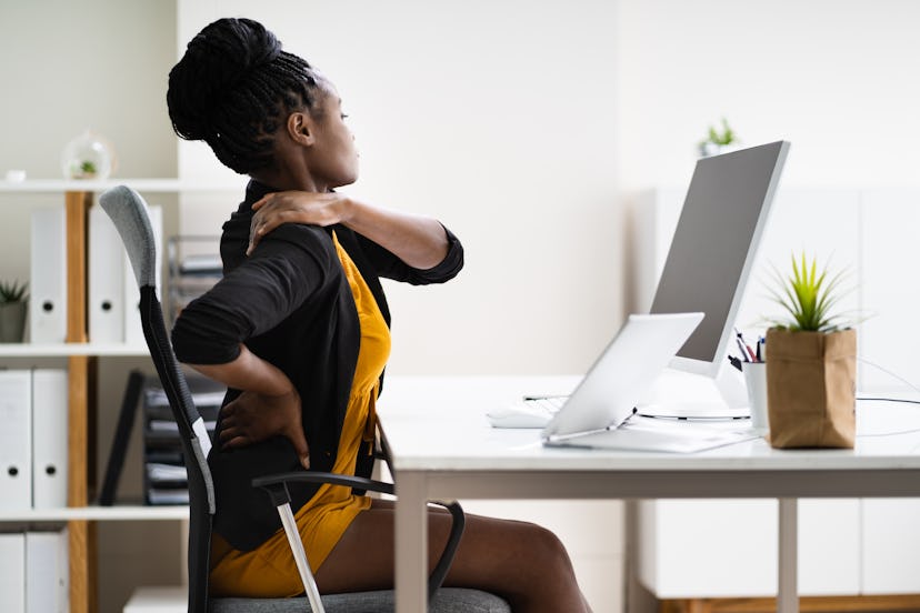 Sit up straight at your desk to undo poor posture.
