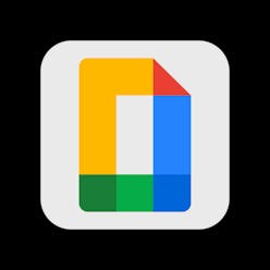 Google Docs. App Icon. Vector Illustration