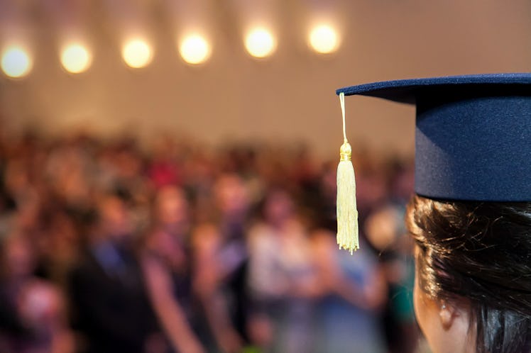 graduating student. with an eye on the future, Brazil. formed. university graduation. School, educat...
