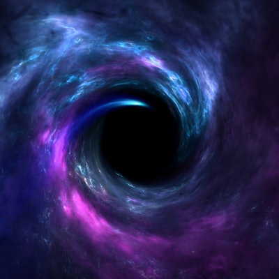 Black hole, science fiction wallpaper