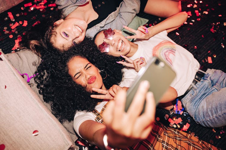 A group of friends use sassy captions for their fierce Instagram pics.