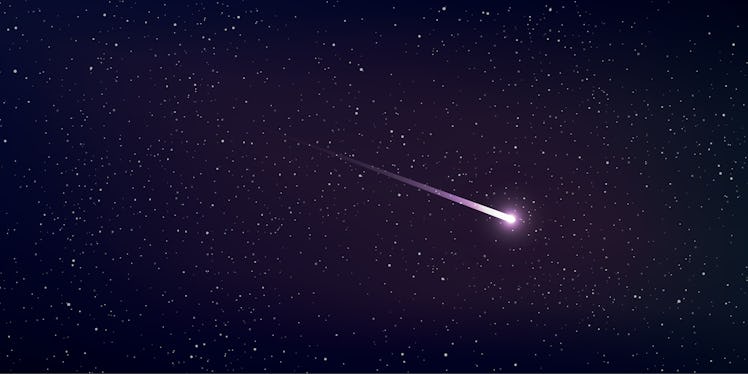 A shooting star.