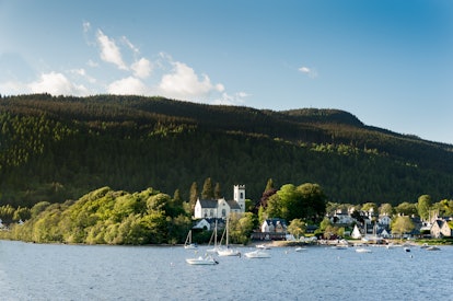 The village of Kenmore located at the eastern end of Loch Tay in Perth and Kinross, Scotland.