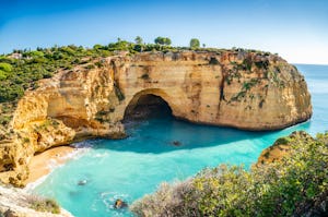 Amazing landscape of Vale Covo Beach, Algarve, Portugal, which is one of the underrated summer desti...